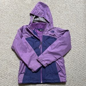 North Face two jackets in one! Double-Lined, Fleece Interior Waterproof Jacket